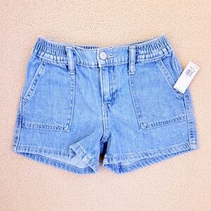Kids Elasticized Utility Jean Shorts (Size 7 Years Old)